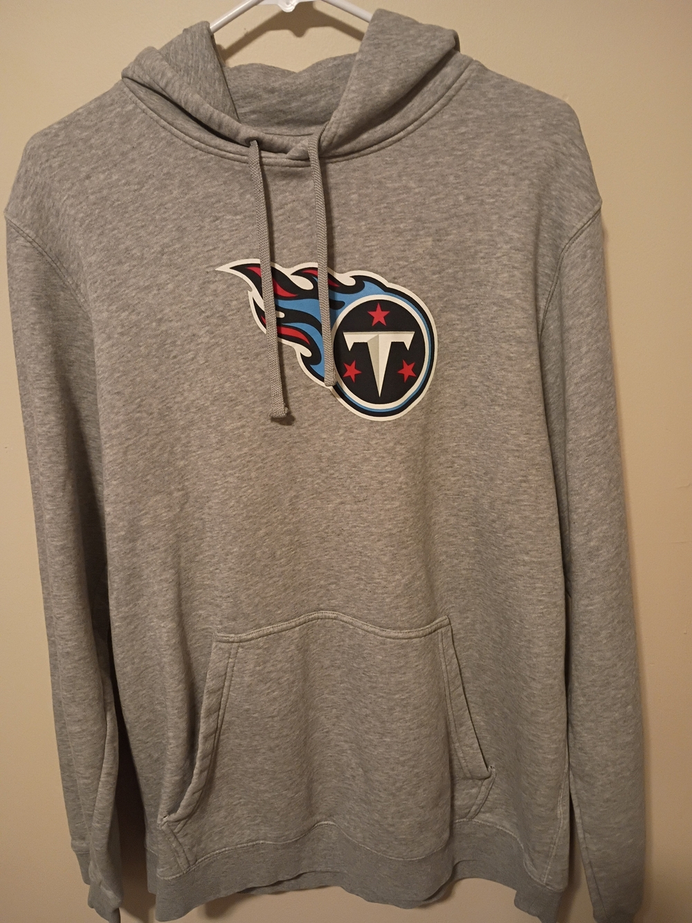 Nike Men's Grey Pullover Hoodie with Tennessee Titans Logo